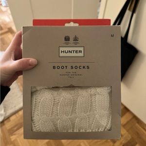 Never worn white Hunter Boot Socks